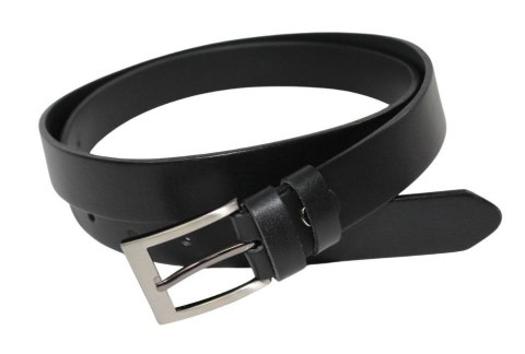 Pasek Męski Skórzany PAS-MAX (PL) GŁADKI Skóra Licowa EXTRA 30 mm CZARNY CLASSIC