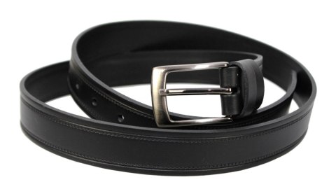 Pasek Męski Skórzany PAS-MAX (PL) "IMITACJA SZYCIA" Skóra Licowa EXTRA 30 mm CZARNY Pasek Męski Skórzany PAS-MAX (PL) "IMITACJA SZYCIA" Skóra Licowa EXTRA 30 mm CZARNY