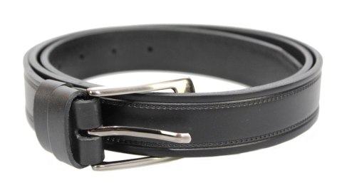 Pasek Męski Skórzany PAS-MAX (PL) "IMITACJA SZYCIA" Skóra Licowa EXTRA 30 mm CZARNY Pasek Męski Skórzany PAS-MAX (PL) "IMITACJA SZYCIA" Skóra Licowa EXTRA 30 mm CZARNY