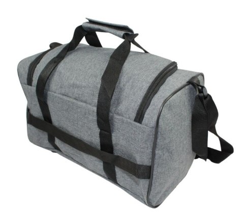 Solidna Mała Torba Podróżna Na Siłownie PETERSON TBP-6 SZARA 40 x 24 x 21 [cm]