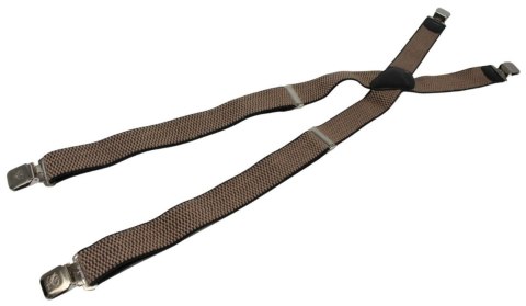 Szelki Do Spodni Polska Galanteria (PL) Z Materiału Regulowane Podwójne Typ X CAPPUCINO