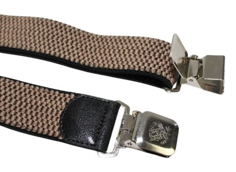 Szelki Do Spodni Polska Galanteria (PL) Z Materiału Regulowane Podwójne Typ X CAPPUCINO