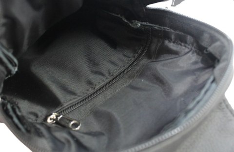 Torba Skórzana Na Ramię Nerka Barkówka Noszona Na Skos GRETOS (PL) CZARNA Praktyczna I Wygodna 27 x 17 x 5 [cm]