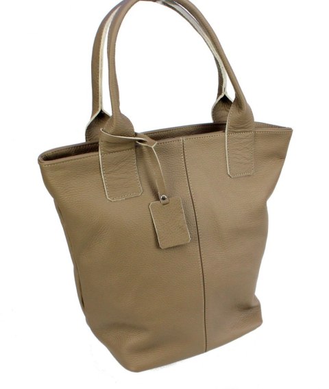 Torebka Skórzana MAGRE (PL) KLEOPATRA Shopper Bag Skóra Naturalna KAWA Z MLEKIEM Torebka Skórzana MAGRE (PL) KLEOPATRA Shopper Bag Skóra Naturalna KAWA Z MLEKIEM