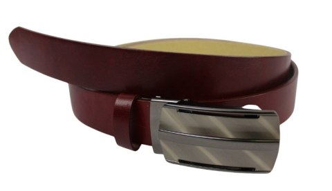 Wizytowy Pasek Skórzany 35 mm PAS-MAX (PL) Pełna Klamra AUTOMAT/SAMOZACISK Garnitur CZEREŚNIOWY K61 ASZ35/KASZ85 Wizytowy Pasek Skórzany 35 mm PAS-MAX (PL) Pełna Klamra AUTOMAT/SAMOZACISK Garnitur CZEREŚNIOWY K61 ASZ35/KASZ85