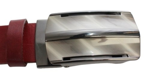 Wizytowy Pasek Skórzany 35 mm PAS-MAX (PL) Pełna Klamra AUTOMAT/SAMOZACISK Garnitur CZEREŚNIOWY K61 ASZ35/KASZ85 Wizytowy Pasek Skórzany 35 mm PAS-MAX (PL) Pełna Klamra AUTOMAT/SAMOZACISK Garnitur CZEREŚNIOWY K61 ASZ35/KASZ85