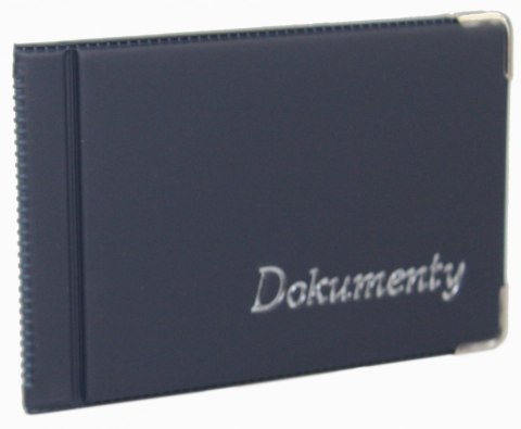 Eleganckie Etui Na Karty Dokumenty Dowód Osobisty Polska Galanteria (PL) Małe Poziome "Dokumenty" 11 x 7 [cm]