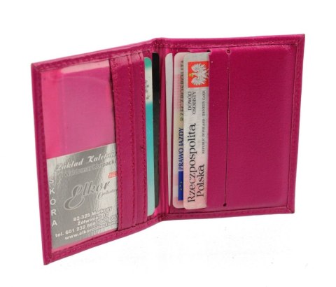 Etui Na Karty Dokumenty ELKOR (PL) Mały Wizytownik Skóra Naturalna EL119 Etui Na Karty Dokumenty ELKOR (PL) Mały Wizytownik Skóra Naturalna EL119