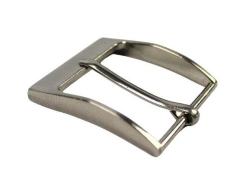 Klamra Do Paska Męskiego Skórzanego 40 mm Srebrna