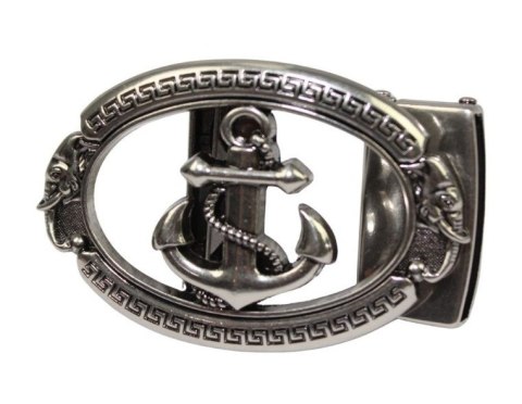 Klamra Do Paska Męskiego Wizytowego Z Mechanizmem Ząbkowym ,,SREBRNA KOTWICA,, AUTOMAT/ZĄBEK Garnitur 35 mm KAZ35/6