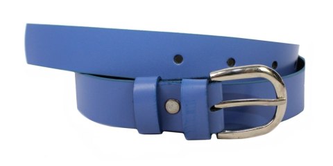 Pasek Damski COMPLEX 30 mm Gładki JASNY NIEBIESKI Szerokość Standardowa Pasek Damski COMPLEX 30 mm Gładki JASNY NIEBIESKI Szerokość Standardowa