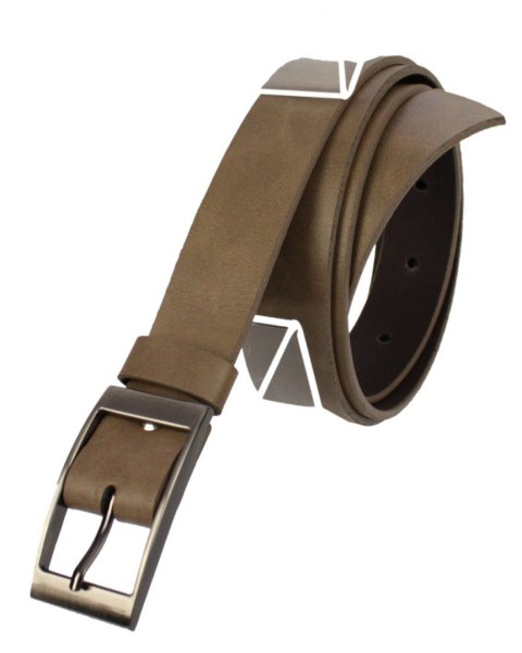 Pasek Damski Skórzany Gładki COMPLEX (PL) 30 mm CAPPUCINO Szerokość Standardowa Pasek Damski Skórzany Gładki COMPLEX (PL) 30 mm CAPPUCINO Szerokość Standardowa