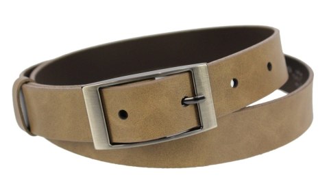 Pasek Damski Skórzany Gładki COMPLEX (PL) 30 mm CAPPUCINO Szerokość Standardowa Pasek Damski Skórzany Gładki COMPLEX (PL) 30 mm CAPPUCINO Szerokość Standardowa