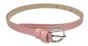 Pasek Damski Skórzany Gładki GRETOS (PL) 15 mm CIEMNY RÓŻOWY LAKIEROWANY Pasek Damski Skórzany Gładki GRETOS (PL) 15 mm CIEMNY RÓŻOWY LAKIEROWANY