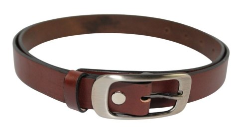 Pasek Damski Skórzany PAS-MAX (PL) Skóra Licowa EXTRA Gładki 25 mm BRĄZOWY k506 Pasek Damski Skórzany PAS-MAX (PL) Skóra Licowa EXTRA Gładki 25 mm BRĄZOWY k506