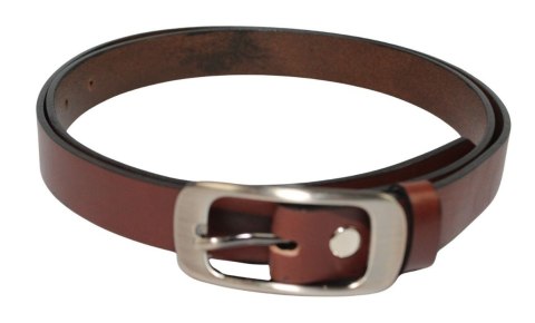 Pasek Damski Skórzany PAS-MAX (PL) Skóra Licowa EXTRA Gładki 25 mm BRĄZOWY k506 Pasek Damski Skórzany PAS-MAX (PL) Skóra Licowa EXTRA Gładki 25 mm BRĄZOWY k506