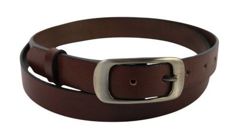 Pasek Damski Skórzany PAS-MAX (PL) Skóra Licowa EXTRA Gładki 25 mm BRĄZOWY k506 Pasek Damski Skórzany PAS-MAX (PL) Skóra Licowa EXTRA Gładki 25 mm BRĄZOWY k506