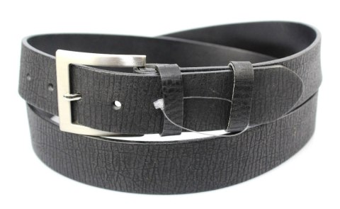 Pasek Męski Skórzany PAS-MAX (PL) "KORNIK" CZARNY Skóra Licowa EXTRA 40 mm Pasek Męski Skórzany PAS-MAX (PL) "KORNIK" CZARNY Skóra Licowa EXTRA 40 mm