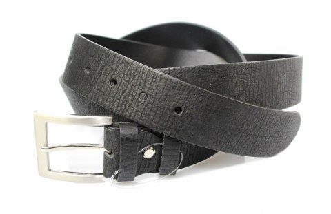 Pasek Męski Skórzany PAS-MAX (PL) "KORNIK" CZARNY Skóra Licowa EXTRA 40 mm Pasek Męski Skórzany PAS-MAX (PL) "KORNIK" CZARNY Skóra Licowa EXTRA 40 mm