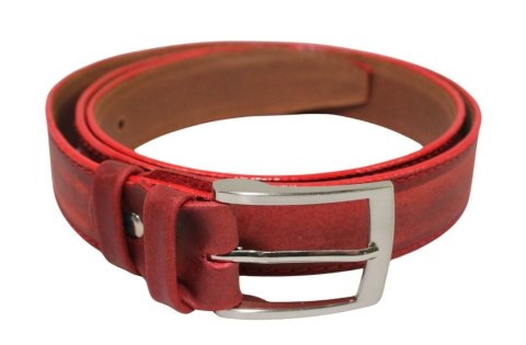 Pasek Skórzany GRETOS (PL) Skóra Licowa EXTRA 35 mm BORDOWY PRZECIERANY Gładki Klamra Tradycyjna Pasek Skórzany GRETOS (PL) Skóra Licowa EXTRA 35 mm BORDOWY PRZECIERANY Gładki Klamra Tradycyjna