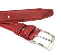 Pasek Skórzany GRETOS (PL) Skóra Licowa EXTRA 35 mm BORDOWY PRZECIERANY Gładki Klamra Tradycyjna Pasek Skórzany GRETOS (PL) Skóra Licowa EXTRA 35 mm BORDOWY PRZECIERANY Gładki Klamra Tradycyjna