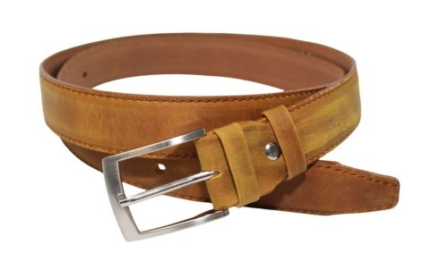 Pasek Skórzany GRETOS (PL) Skóra Licowa EXTRA 35 mm BRĄZOWY PRZECIERANY Gładki Klamra Tradycyjna Pasek Skórzany GRETOS (PL) Skóra Licowa EXTRA 35 mm BRĄZOWY PRZECIERANY Gładki Klamra Tradycyjna