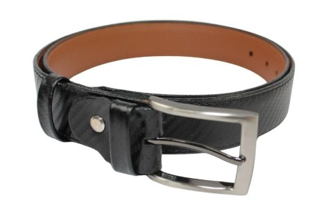 Pasek Skórzany GRETOS (PL) Skóra Licowa EXTRA 35 mm ,,Wzór CARBONOWY ,, CZARNY Gładki Klamra Tradycyjna Pasek Skórzany GRETOS (PL) Skóra Licowa EXTRA 35 mm ,,Wzór CARBONOWY ,, CZARNY Gładki Klamra Tradycyjna