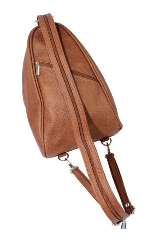 Plecak Skórzany ELKOR (PL) Jowita De Luxe Skóra Naturalna BRĄZOWY Tekstura Plecak Skórzany ELKOR (PL) Jowita De Luxe Skóra Naturalna BRĄZOWY Tekstura