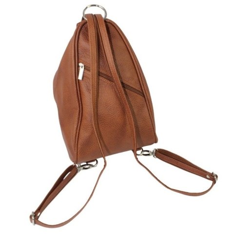 Plecak Skórzany ELKOR (PL) Jowita De Luxe Skóra Naturalna BRĄZOWY Tekstura Plecak Skórzany ELKOR (PL) Jowita De Luxe Skóra Naturalna BRĄZOWY Tekstura