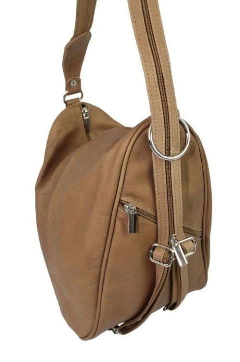 Plecak Skórzany ELKOR (PL) Jowita De Luxe Skóra Naturalna Licowa CAPPUCINO Plecak Skórzany ELKOR (PL) Jowita De Luxe Skóra Naturalna Licowa CAPPUCINO