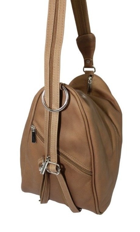 Plecak Skórzany ELKOR (PL) Jowita De Luxe Skóra Naturalna Licowa CAPPUCINO Plecak Skórzany ELKOR (PL) Jowita De Luxe Skóra Naturalna Licowa CAPPUCINO