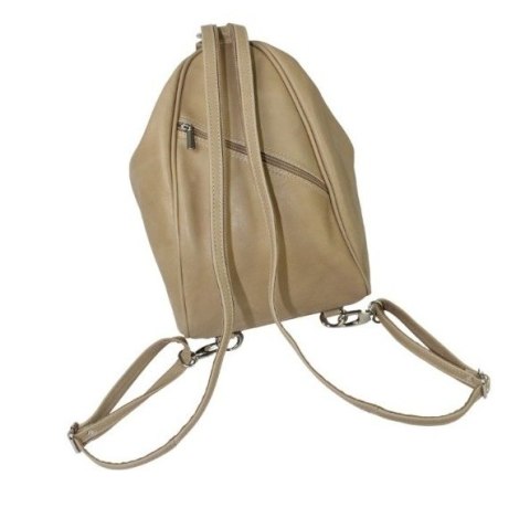 Plecak Skórzany ELKOR (PL) Jowita De Luxe Skóra Naturalna Licowa  CIELISTY Gładka Plecak Skórzany ELKOR (PL) Jowita De Luxe Skóra Naturalna Licowa  CIELISTY Gładka