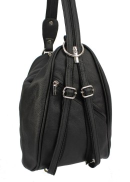 Plecak Skórzany ELKOR (PL) Jowita De Luxe Skóra Naturalna Licowa CZARNA