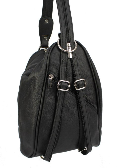 Plecak Skórzany ELKOR (PL) Jowita De Luxe Skóra Naturalna Licowa CZARNA Plecak Skórzany ELKOR (PL) Jowita De Luxe Skóra Naturalna Licowa CZARNA