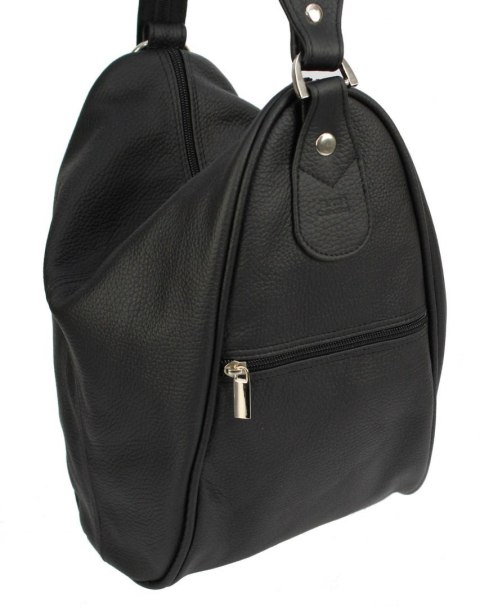 Plecak Skórzany ELKOR (PL) Jowita De Luxe Skóra Naturalna Licowa CZARNA Plecak Skórzany ELKOR (PL) Jowita De Luxe Skóra Naturalna Licowa CZARNA