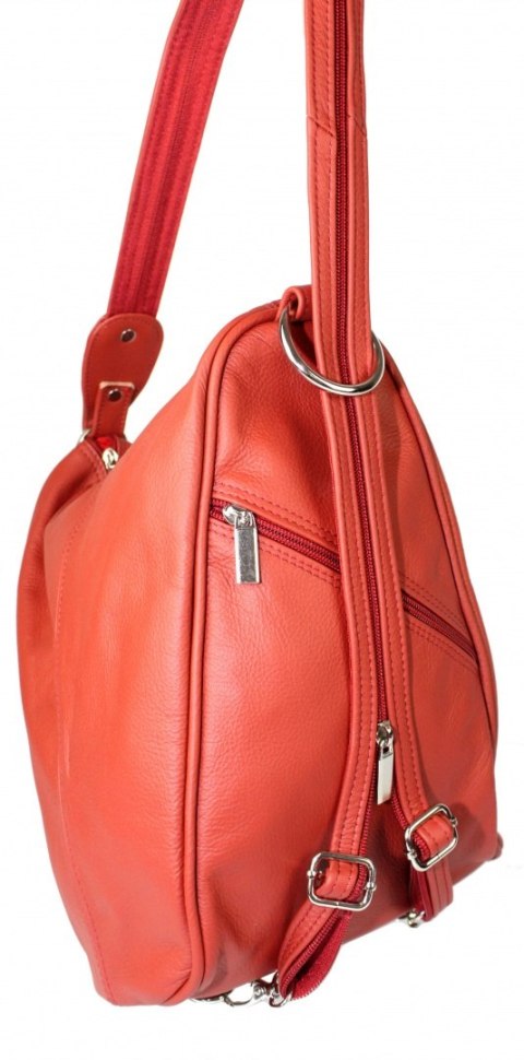 Plecak Skórzany ELKOR (PL) Jowita De Luxe Skóra Naturalna Licowa CZERWONY Plecak Skórzany ELKOR (PL) Jowita De Luxe Skóra Naturalna Licowa CZERWONY