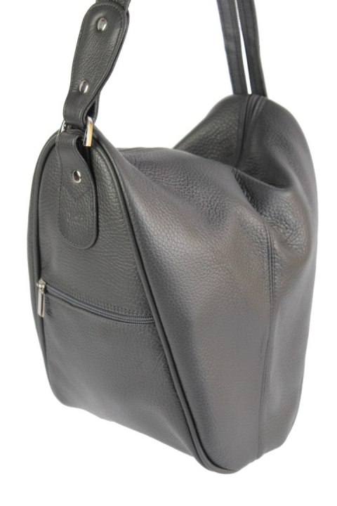 Plecak Skórzany ELKOR (PL) Jowita De Luxe Skóra Naturalna Licowa GRAFITOWA Plecak Skórzany ELKOR (PL) Jowita De Luxe Skóra Naturalna Licowa GRAFITOWA