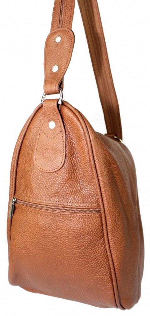 Plecak Skórzany ELKOR (PL) Jowita De Luxe Skóra Naturalna Licowa JASNY BRĄZ Plecak Skórzany ELKOR (PL) Jowita De Luxe Skóra Naturalna Licowa JASNY BRĄZ