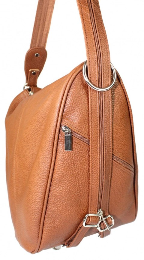 Plecak Skórzany ELKOR (PL) Jowita De Luxe Skóra Naturalna Licowa JASNY BRĄZ Plecak Skórzany ELKOR (PL) Jowita De Luxe Skóra Naturalna Licowa JASNY BRĄZ