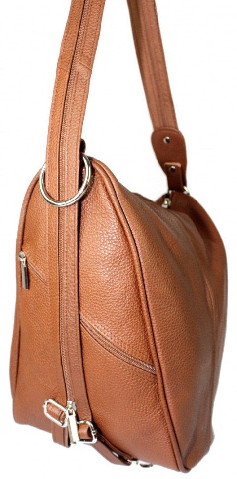 Plecak Skórzany ELKOR (PL) Jowita De Luxe Skóra Naturalna Licowa JASNY BRĄZ Plecak Skórzany ELKOR (PL) Jowita De Luxe Skóra Naturalna Licowa JASNY BRĄZ