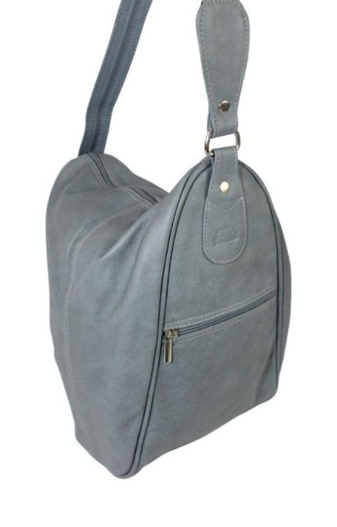 Plecak Skórzany ELKOR (PL) Jowita De Luxe Skóra Naturalna Licowa JASNY JEANS   Plecak Skórzany ELKOR (PL) Jowita De Luxe Skóra Naturalna Licowa JASNY JEANS