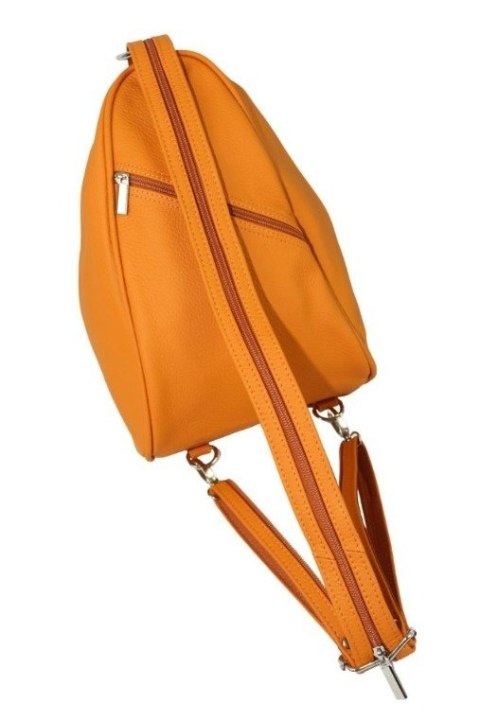 Plecak Skórzany ELKOR (PL) Jowita De Luxe Skóra Naturalna Licowa JASNY POMARAŃCZOWY  Plecak Skórzany ELKOR (PL) Jowita De Luxe Skóra Naturalna Licowa JASNY POMARAŃCZOWY