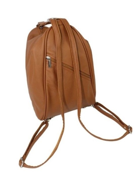 Plecak Skórzany ELKOR (PL) Jowita De Luxe Skóra Naturalna Licowa KARMELOWY Plecak Skórzany ELKOR (PL) Jowita De Luxe Skóra Naturalna Licowa KARMELOWY