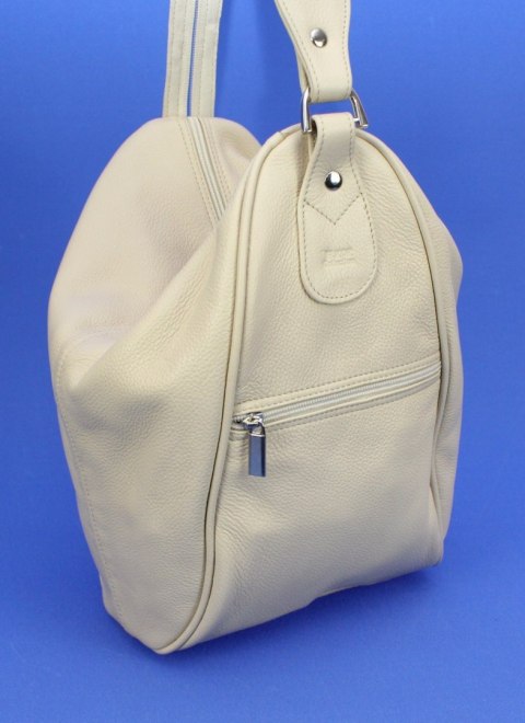 Plecak Skórzany ELKOR (PL) Jowita De Luxe Skóra Naturalna Licowa KREMOWY Plecak Skórzany ELKOR (PL) Jowita De Luxe Skóra Naturalna Licowa KREMOWY