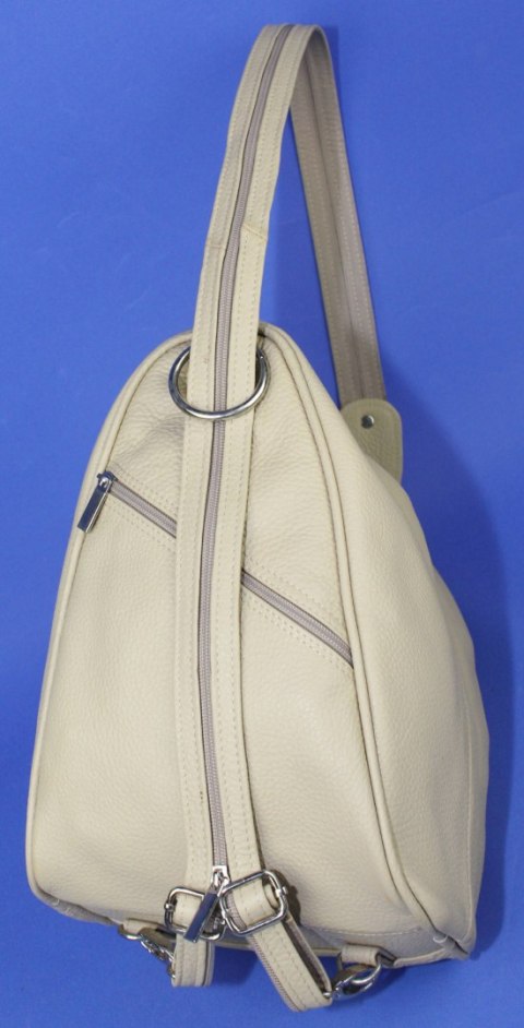 Plecak Skórzany ELKOR (PL) Jowita De Luxe Skóra Naturalna Licowa KREMOWY Plecak Skórzany ELKOR (PL) Jowita De Luxe Skóra Naturalna Licowa KREMOWY