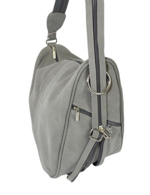 Plecak Skórzany ELKOR (PL) Jowita De Luxe Skóra Naturalna Surowa POPIELATY Matowy Plecak Skórzany ELKOR (PL) Jowita De Luxe Skóra Naturalna Surowa POPIELATY Matowy