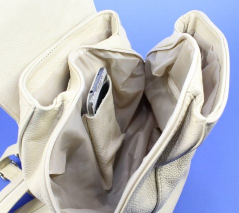 Plecak Skórzany MAGRE (PL) NATALIA Skóra Naturalna Licowa KREMOWA Plecak Skórzany MAGRE (PL) NATALIA Skóra Naturalna Licowa KREMOWA