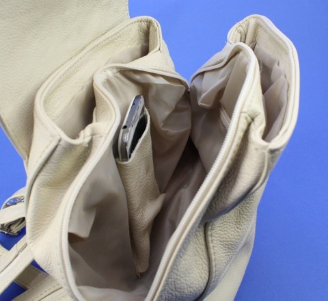 Plecak Skórzany MAGRE (PL) NATALIA Skóra Naturalna Licowa KREMOWA Plecak Skórzany MAGRE (PL) NATALIA Skóra Naturalna Licowa KREMOWA