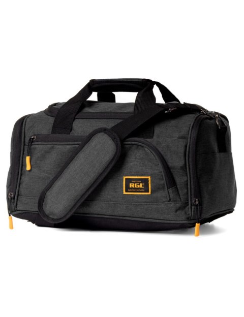 Pojemna Torba Podróżna RGL Samolotowy Bagaż Podręczny PL02 CZARNA 40 x 20 x 25 [cm]