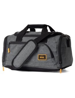 Pojemna Torba Podróżna RGL Samolotowy Bagaż Podręczny PL02 SZARA 40 x 20 x 25 [cm]